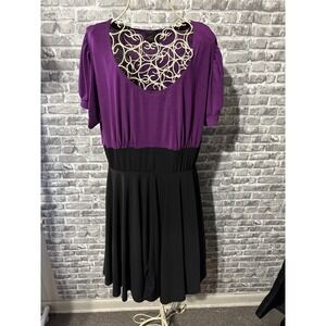 Torrid‎ Black and Purple Torrid Dress